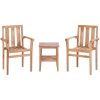 Caféset 3 delar massiv teak vidaXL – miniatyr 2