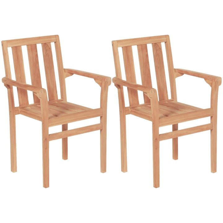 Caféset 3 delar massiv teak vidaXL – bild 4