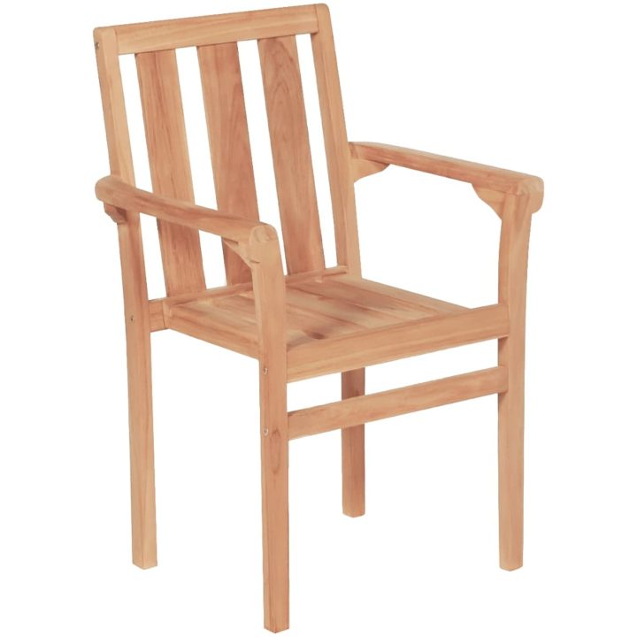 Caféset 3 delar massiv teak vidaXL – bild 5