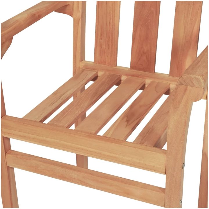 Caféset 3 delar massiv teak vidaXL – bild 6