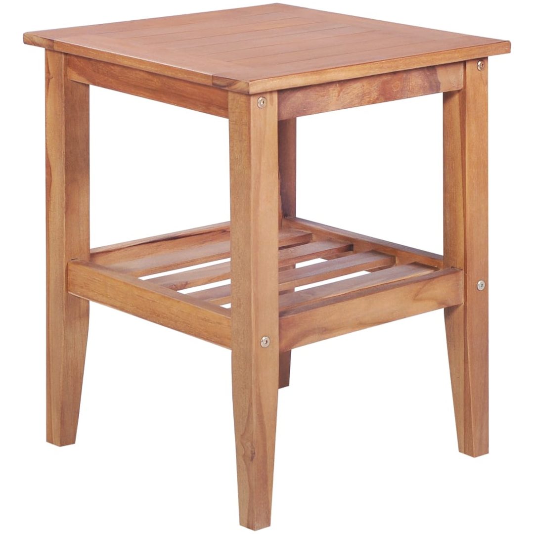 Caféset 3 delar massiv teak vidaXL – bild 7