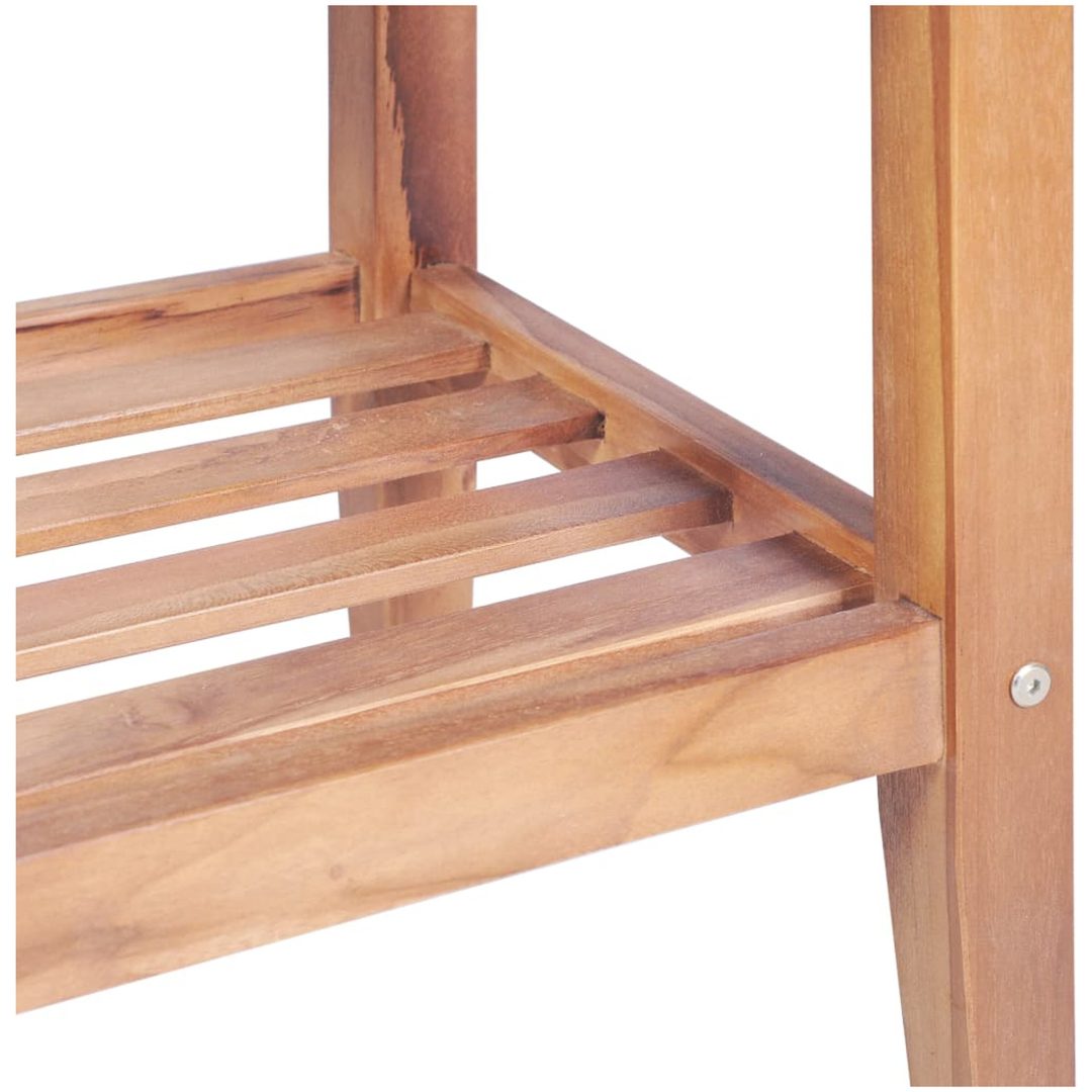 Caféset 3 delar massiv teak vidaXL – bild 9