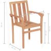Caféset 3 delar massiv teak vidaXL – miniatyr 10