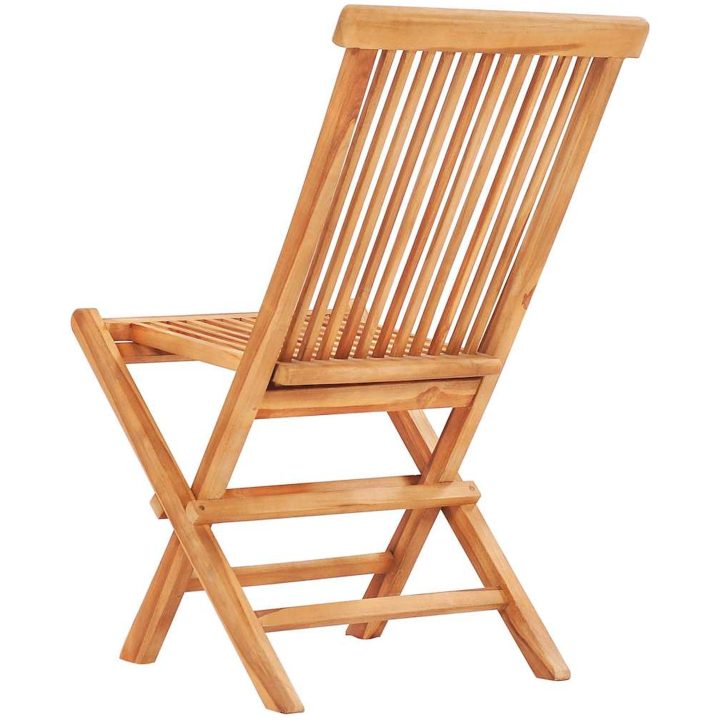 Caféset 3 delar med taupe dynor massiv teak vidaXL – bild 12