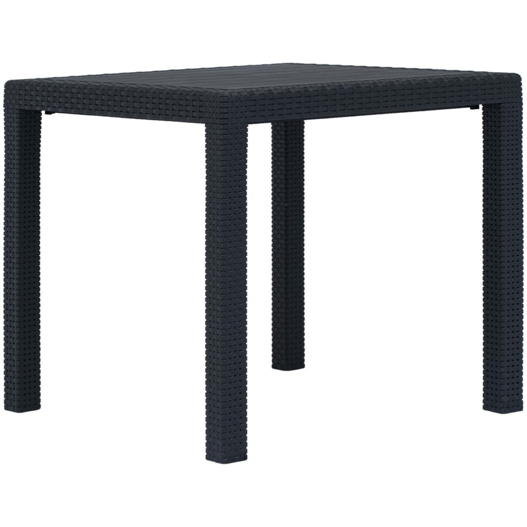 Caféset 3 delar plast antracit konstrotting vidaXL – bild 7