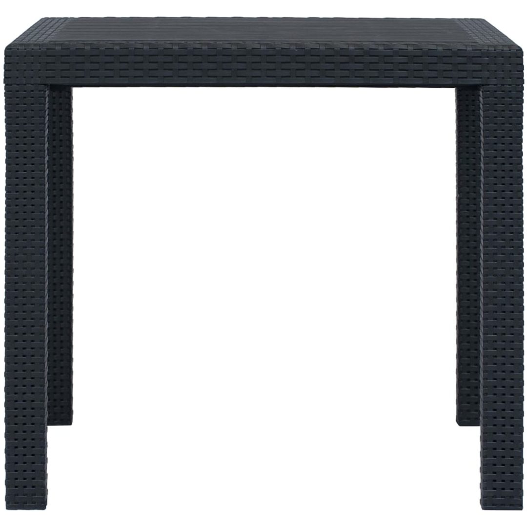 Caféset 3 delar plast antracit konstrotting vidaXL – bild 8