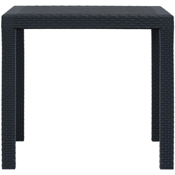 Caféset 3 delar plast antracit konstrotting vidaXL – bild 8