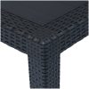 Caféset 3 delar plast antracit konstrotting vidaXL – miniatyr 9