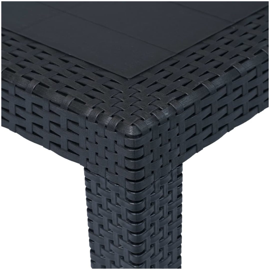 Caféset 3 delar plast antracit konstrotting vidaXL – bild 9
