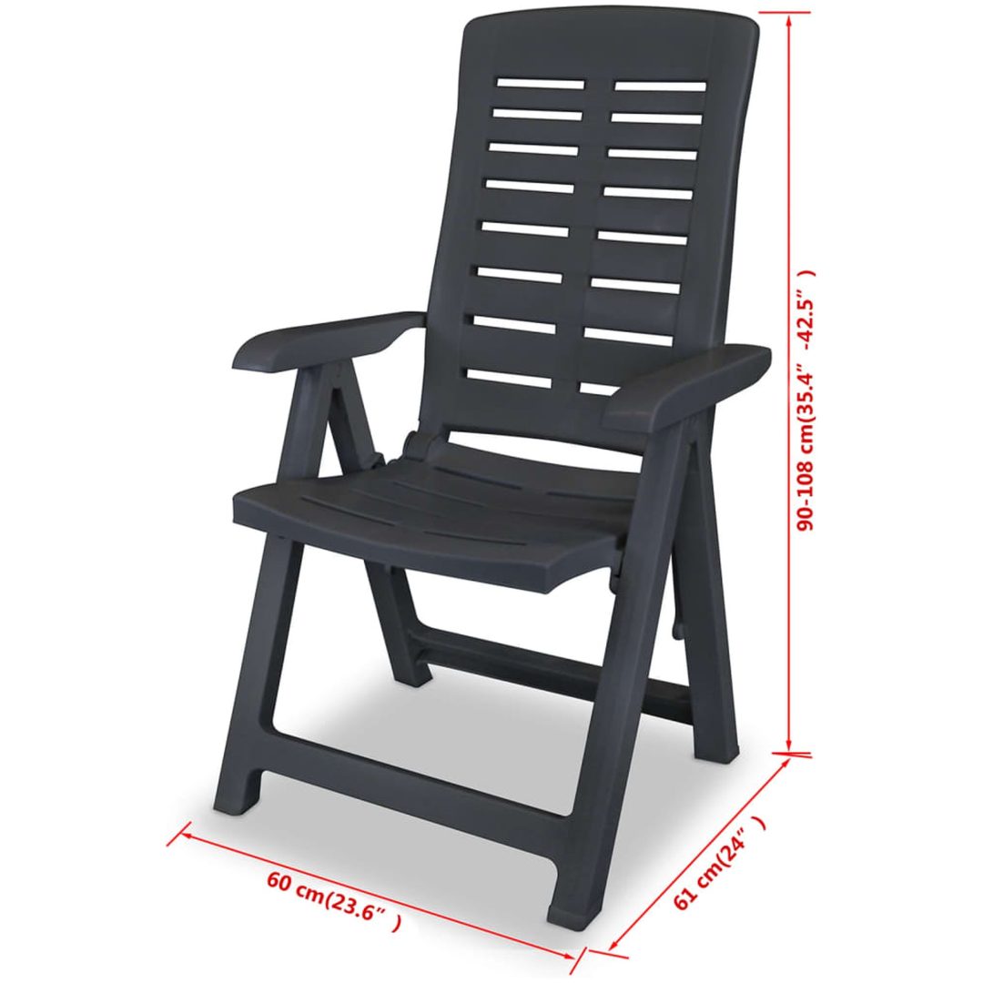Caféset 3 delar plast antracit vidaXL – bild 11