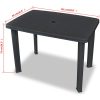 Caféset 3 delar plast antracit vidaXL – miniatyr 12