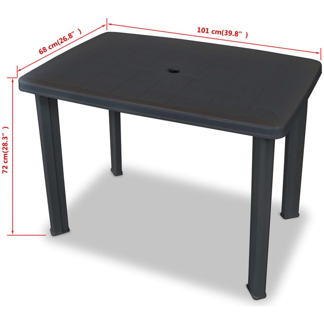 Caféset 3 delar plast antracit vidaXL – bild 12