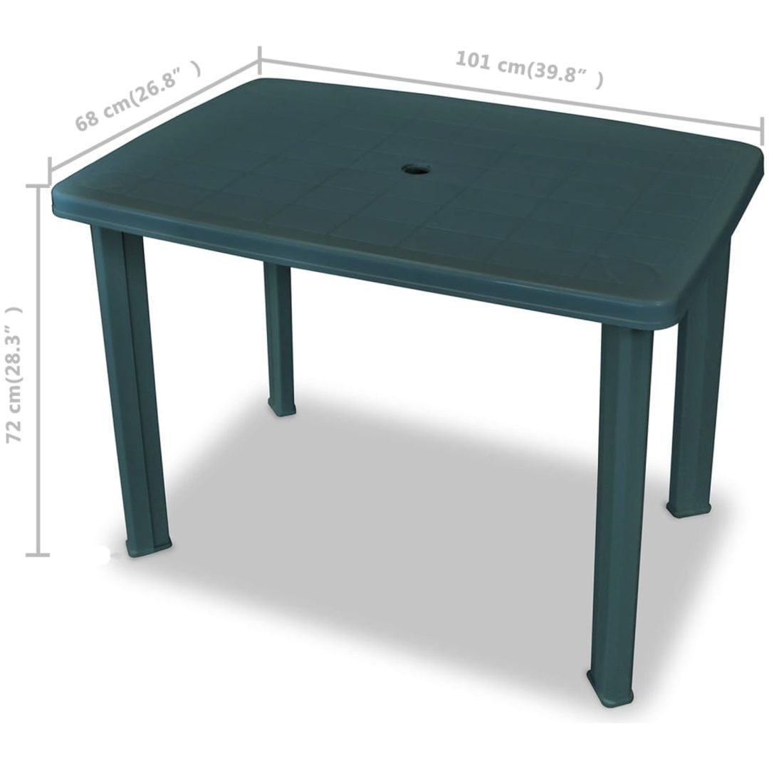 Caféset 3 delar plast grön vidaXL – bild 10