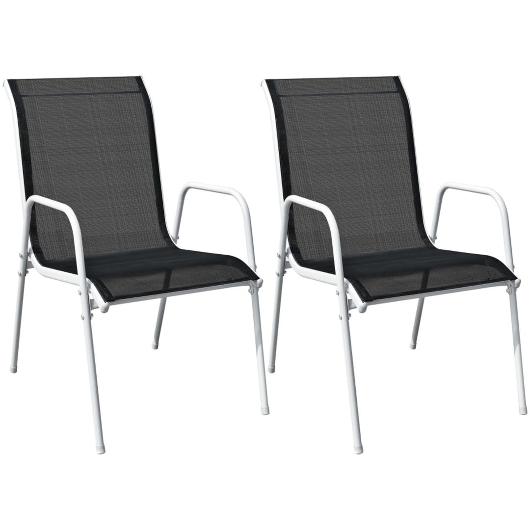 Caféset 3 delar stål svart vidaXL – bild 4