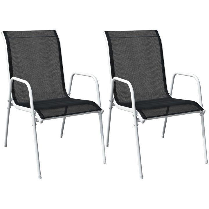 Caféset 3 delar stål svart vidaXL – bild 4