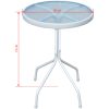 Caféset 3 delar stål svart vidaXL – miniatyr 10