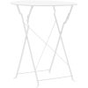 Caféset 3 delar stål vit vidaXL – miniatyr 2