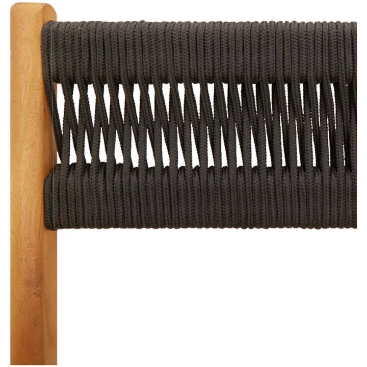 Caféset 3 delar svart polypropen och massivt trä vidaXL 60 x 75 cm – bild 10