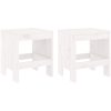 Caféset 3 delar vit massiv furu vidaXL – miniatyr 3