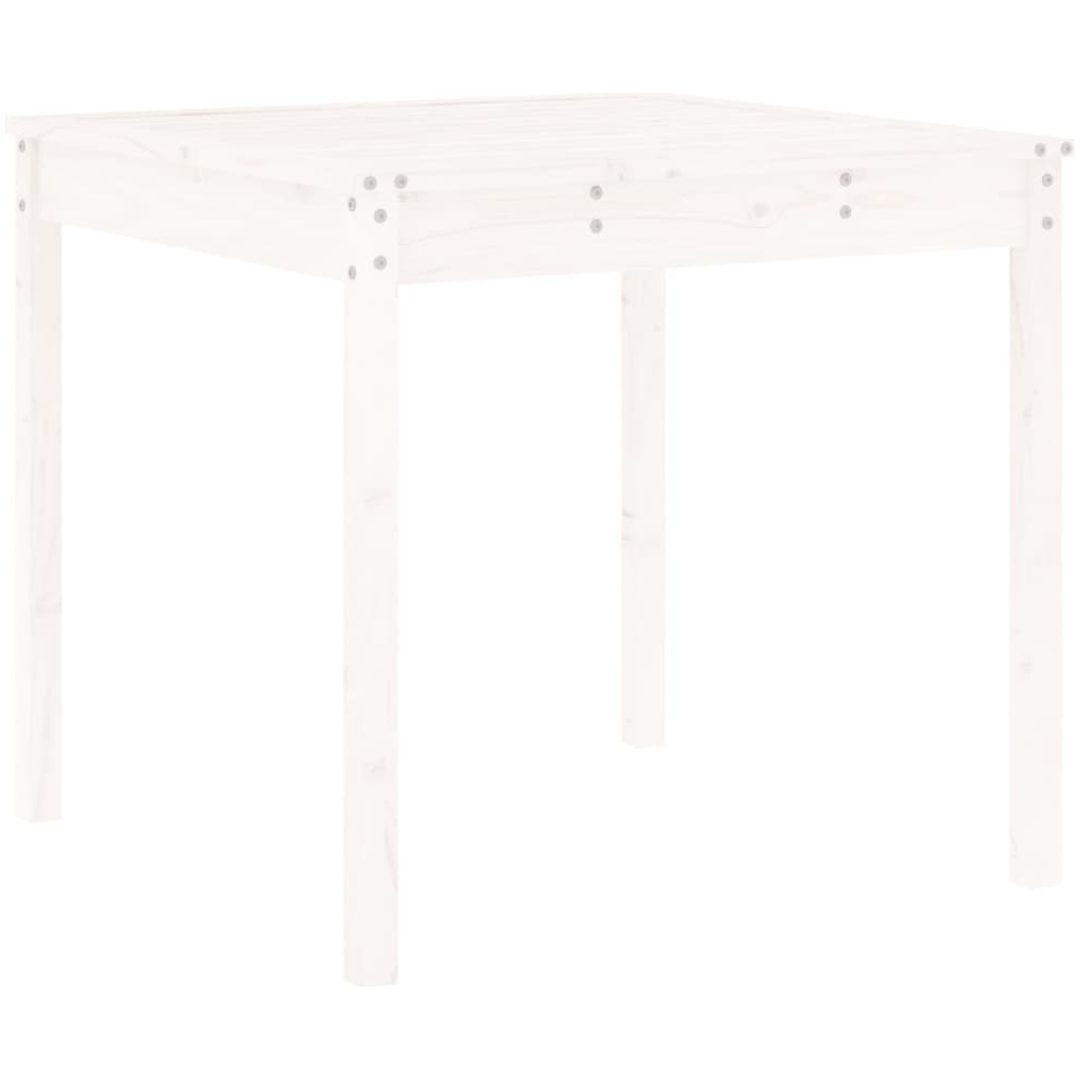 Caféset 3 delar vit massiv furu vidaXL – bild 6