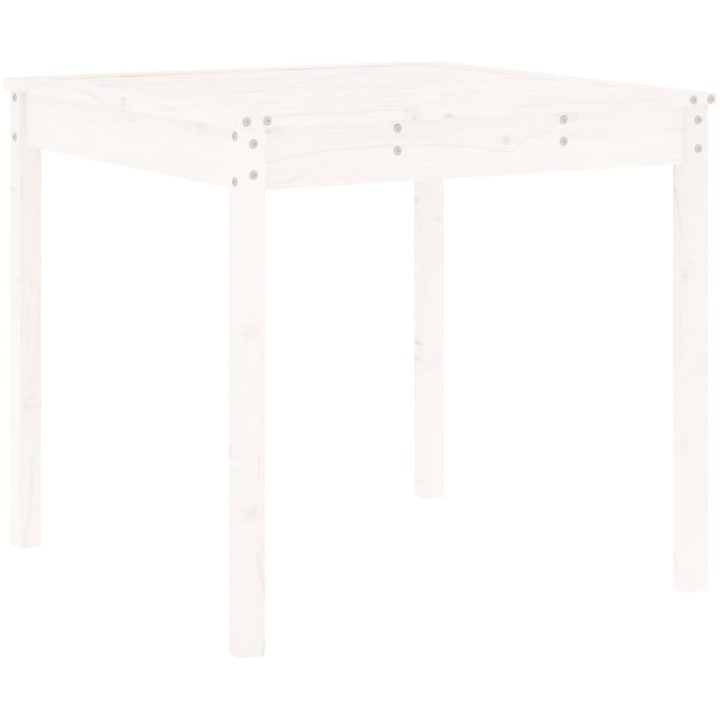 Caféset 3 delar vit massiv furu vidaXL – bild 6