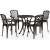 Caféset 5 delar gjuten aluminium brons vidaXL – miniatyr 2