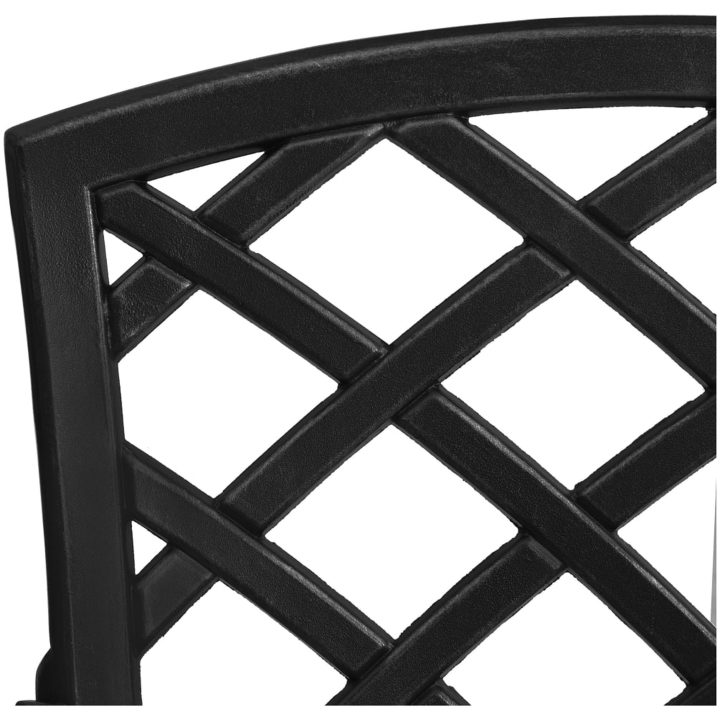 Caféset 5 delar gjuten aluminium svart vidaXL – bild 9