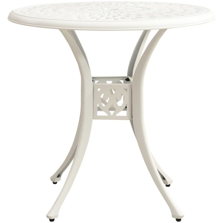 Caféset 5 delar gjuten aluminium vit vidaXL – bild 11