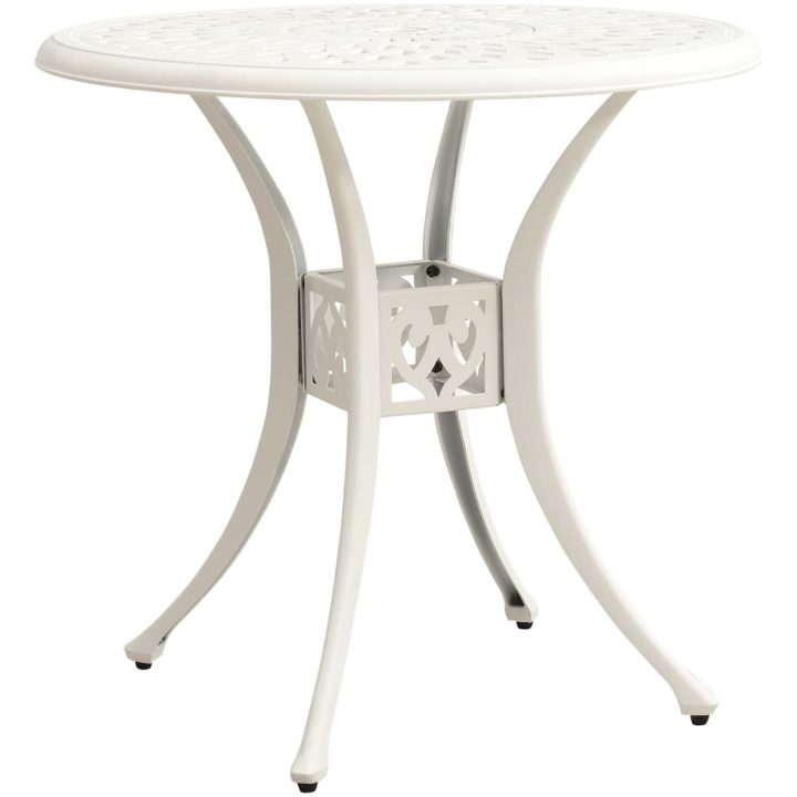 Caféset 5 delar gjuten aluminium vit vidaXL – bild 10