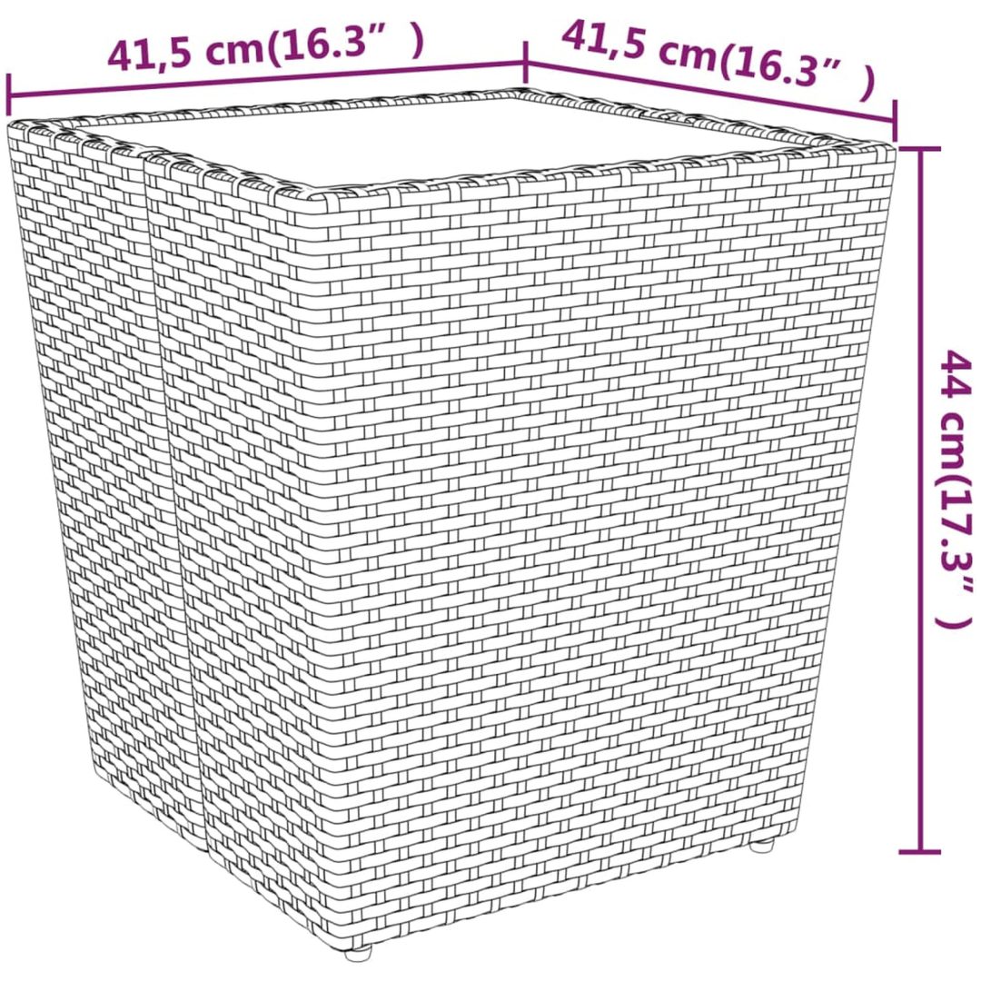 Caféset 5 delar konstrotting och härdat glas beige vidaXL – bild 12