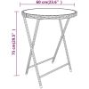 Caféset 5 delar konstrotting och härdat glas grå vidaXL – miniatyr 11
