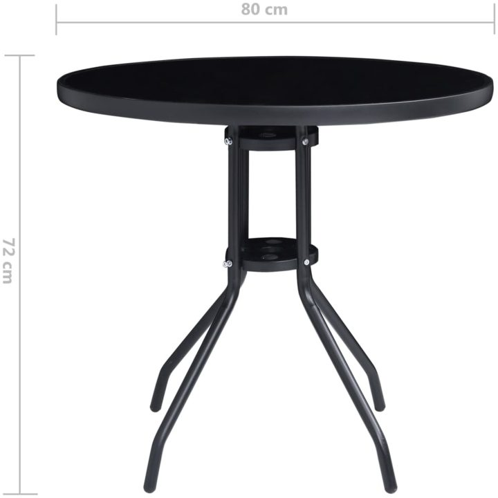 Caféset 5 delar svart och antracit vidaXL – bild 10