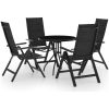 Caféset 5 delar svart och antracit vidaXL – miniatyr 1