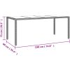 Caféset för trädgården 9 delar med dynor beige konstrotting vidaXL 190 x 90 x 75 cm – miniatyr 8