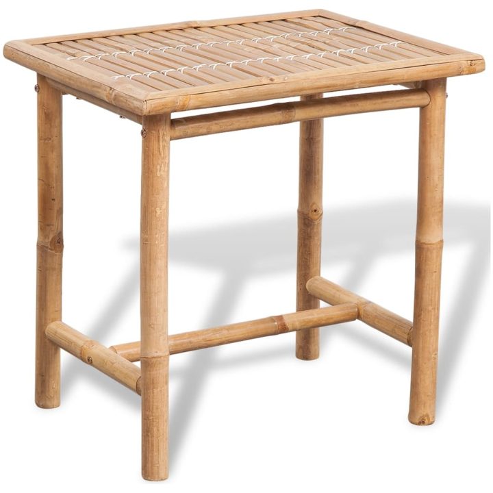 Caféset med dynor 3 delar bambu vidaXL – bild 2