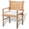 Caféset med dynor 3 delar bambu vidaXL – miniatyr 6