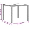 Caféset med dynor 3 delar brun konstrotting vidaXL 90 x 90 x 75 cm – miniatyr 8