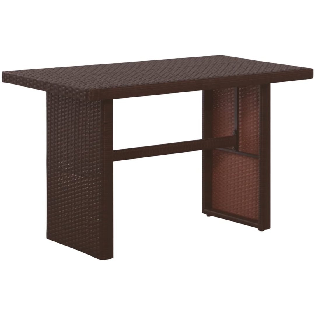 Caféset med dynor 3 delar konstrotting brun vidaXL – bild 4