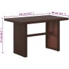 Caféset med dynor 3 delar konstrotting brun vidaXL – miniatyr 6