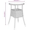 Caféset med dynor 3 delar konstrotting grå vidaXL – miniatyr 8