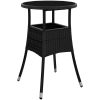 Caféset med dynor 3 delar konstrotting svart vidaXL – miniatyr 6
