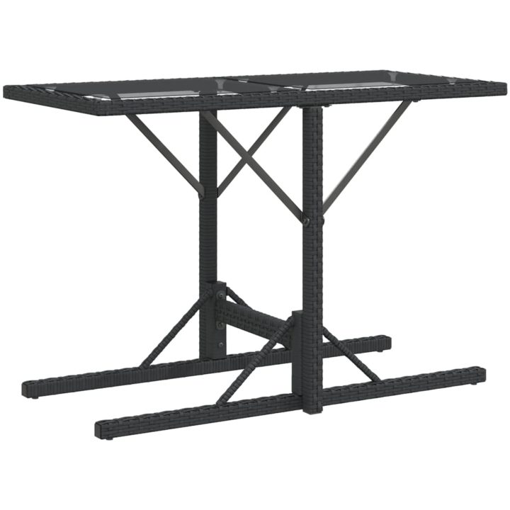 Caféset med dynor 3 delar svart konstrotting vidaXL – bild 7