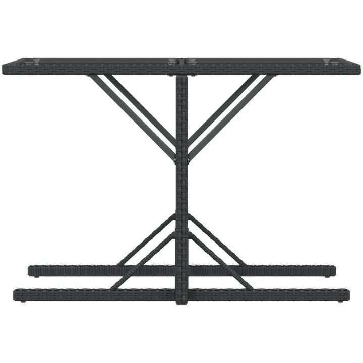 Caféset med dynor 3 delar svart konstrotting vidaXL – bild 8