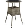 Caféset med dynor 5 delar konstrotting grå vidaXL – miniatyr 5