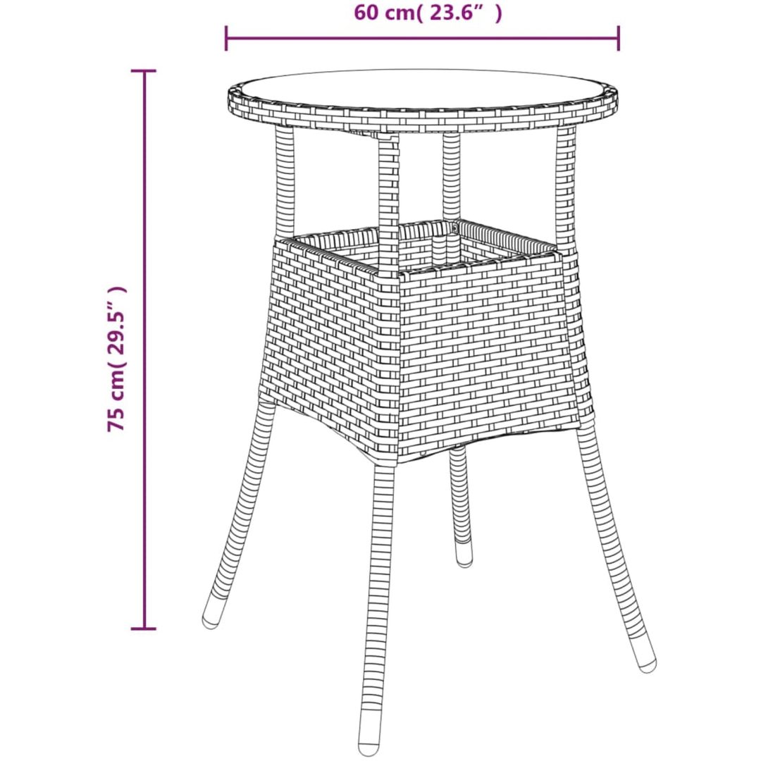 Caféset med dynor 5 delar konstrotting grå vidaXL – bild 8