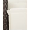 Caféset med dynor 9 delar konstrotting brun vidaXL 190 x 90 x 75 cm – miniatyr 5