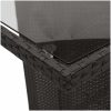 Caféset med dynor 9 delar konstrotting svart vidaXL 190 x 80 x 75 cm – miniatyr 6