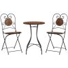 Caféset mosaik terrakotta järn och keramik vidaXL – miniatyr 2