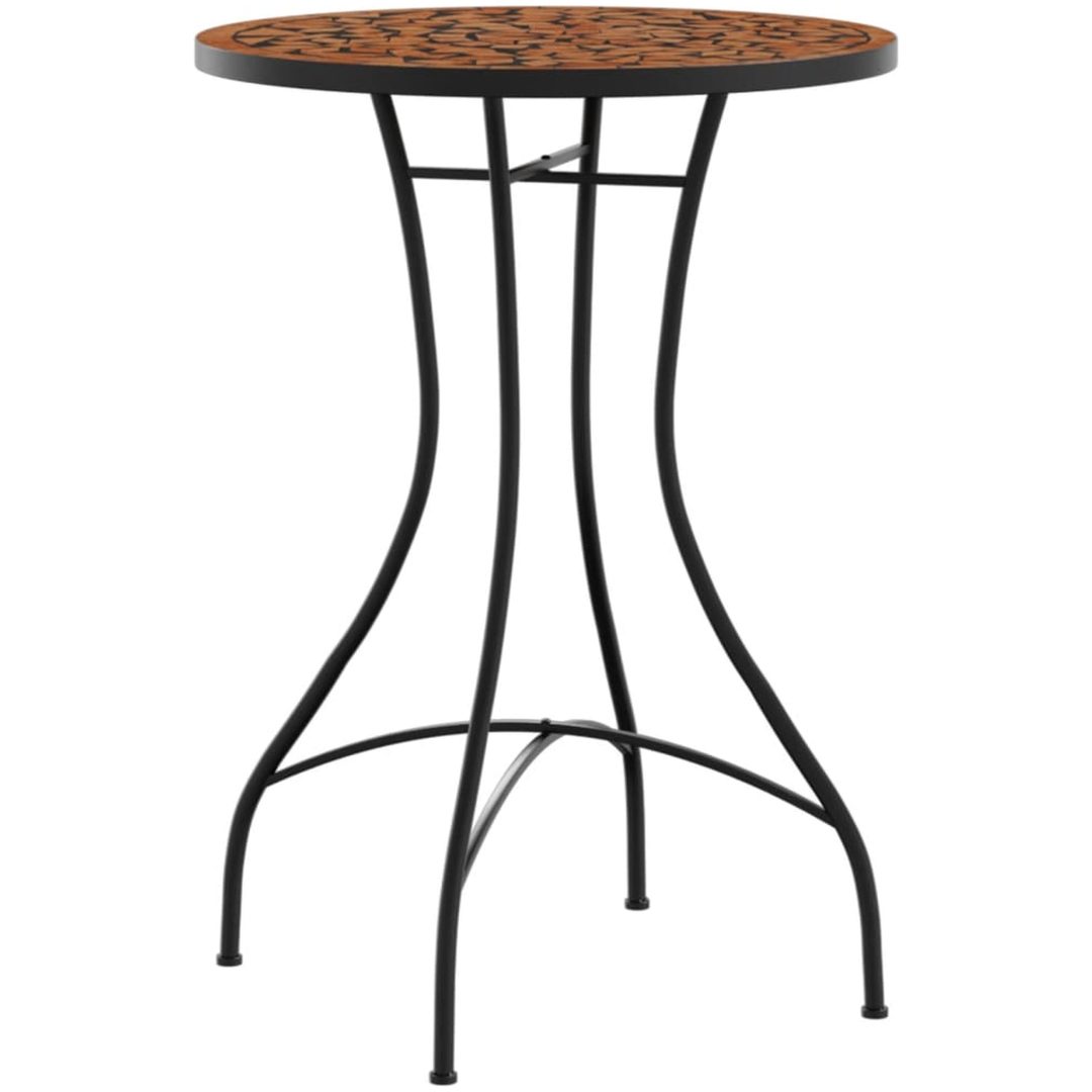 Caféset mosaik terrakotta järn och keramik vidaXL – bild 3