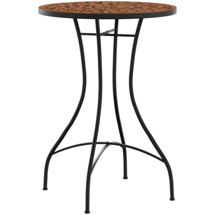Caféset mosaik terrakotta järn och keramik vidaXL – bild 3